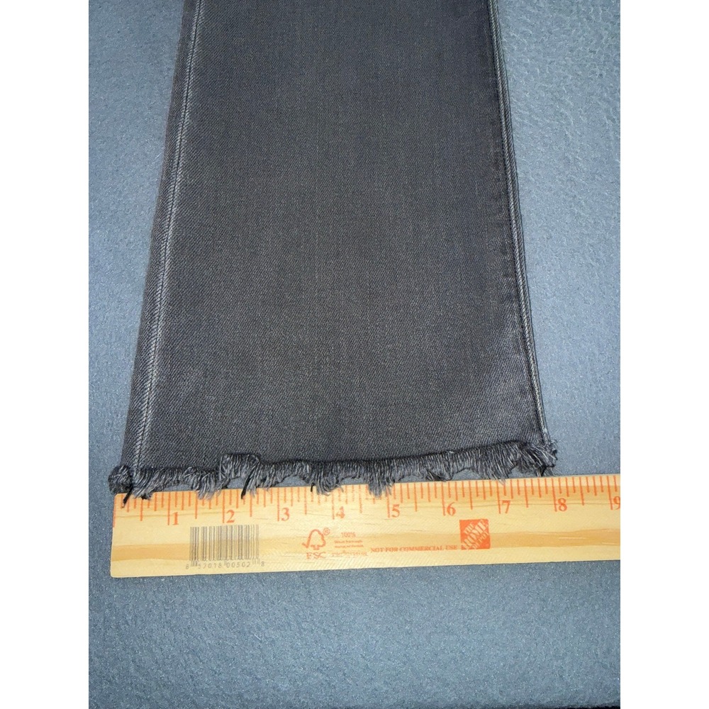 L'AGENCE Ruth Straight High Rise Jeans Vintage Grey Raw Hem Size 27 2649CSNR - Picture 5 of 7